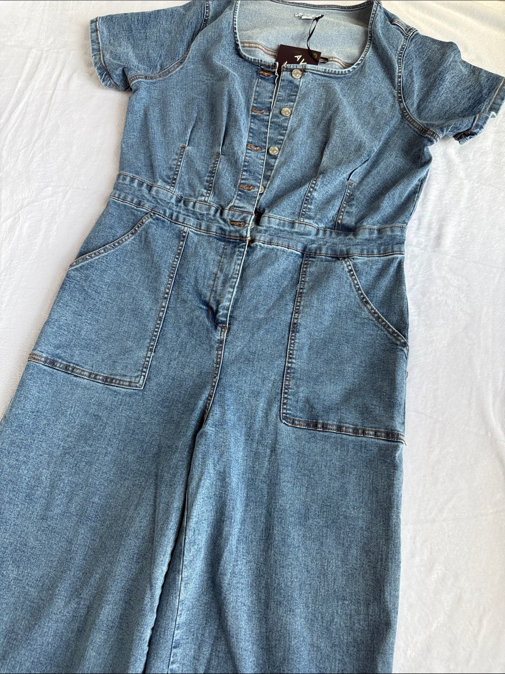 Ava & Viv Women’s Button up Jump Suit NWT - Picture 6 of 9